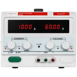 Laboratorion virtalähde S-LS-77 2-60 V 0-10 A DC 600 W