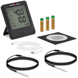 Lämpötilan datalogger SBS DL 125E 2 ulkoista anturia 40 125 C LCD näyttö