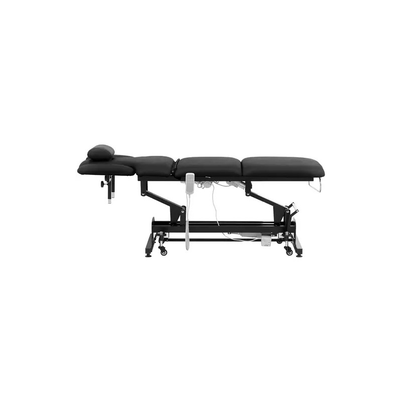 Sähköinen hierontapöytä 3 moottoria 185 x 67 x 62-84 cm musta