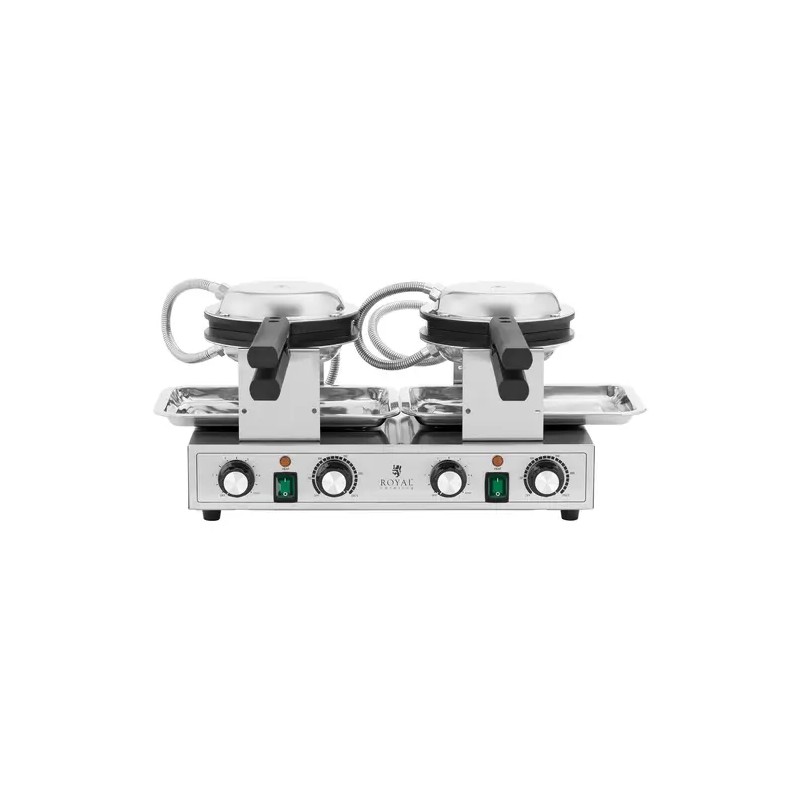 Royal Catering Bubble-vohvelirauta 2 x 1400 W 50-250 °C