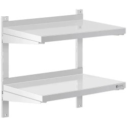 Royal Catering RCWR 600 4 seinähylly ruostumaton teräs 2 hyllyä 60 x 40 cm