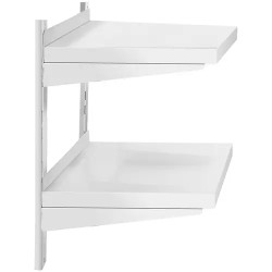 Royal Catering RCWR-600.4 seinähylly ruostumaton teräs 2 hyllyä 60 x 40 cm