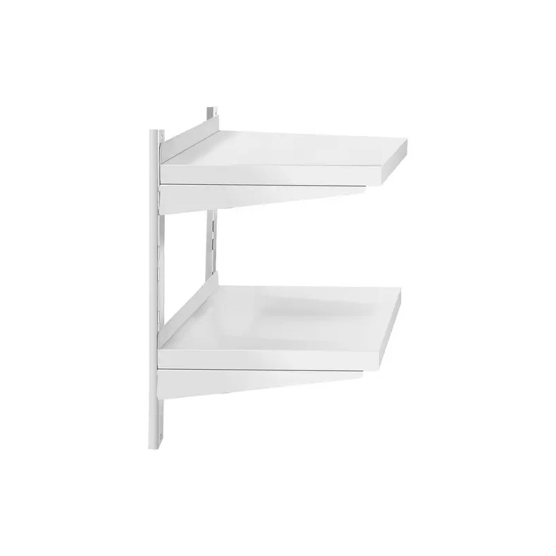 Royal Catering RCWR-600.4 seinähylly ruostumaton teräs 2 hyllyä 60 x 40 cm