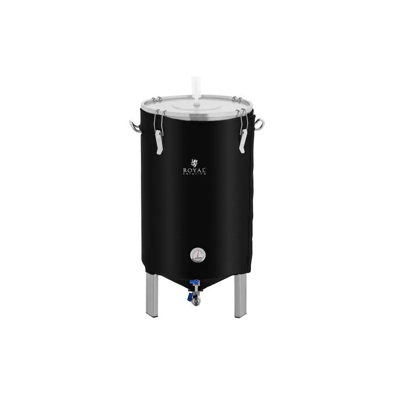 Fermentteri 70 l, ruostumaton teräs, eristysvaippa, 0-40 °C