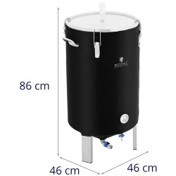 Fermentteri 70 l, ruostumaton teräs, eristysvaippa, 0-40 °C