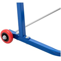 Siivouspaperiteline jätesäkkipidikkeellä, max 10 kg, Ø 500 mm, pyörillä, terästä ja muovia