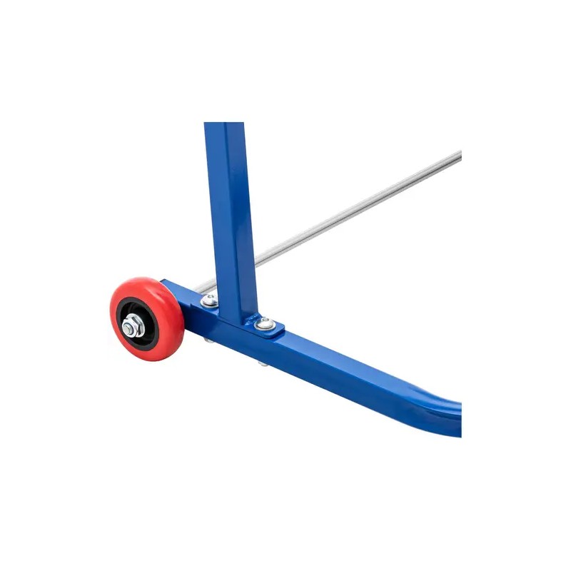 Siivouspaperiteline jätesäkkipidikkeellä, max 10 kg, Ø 500 mm, pyörillä, terästä ja muovia