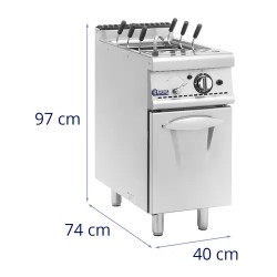Royal Catering Pro 730 kaasukäyttöinen pastakeitin 80 x 90 x 73 cm 8 kW