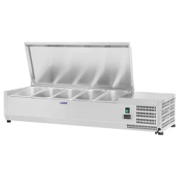 Royal Catering RCKV-120/33-5S kylmävitriini 120 x 33 cm, 5 GN 1/4 -astiaa