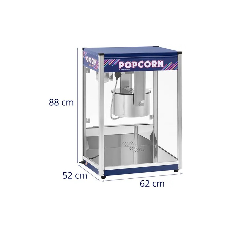 Royal Catering XXL-popcorn-kone 2350 W 8 kg/h sininen