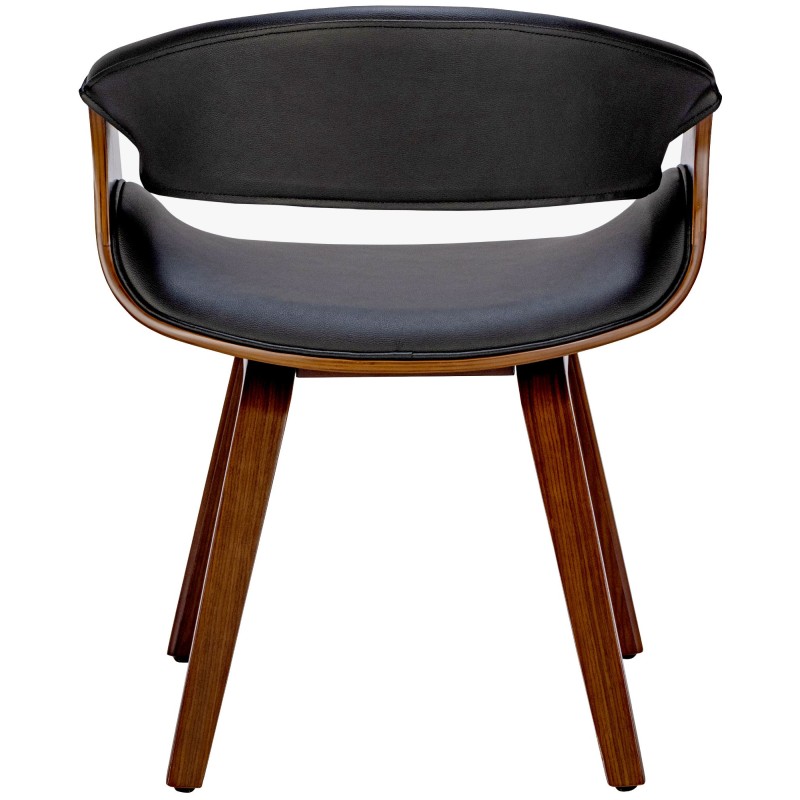 Tyylikäs Foley-ruokailutuoli käsinojilla ja puisella rungolla