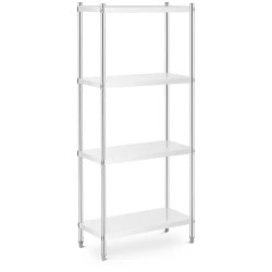 Royal Catering RCER 8040 ruostumattomasta teräksestä valmistettu hyllykkö 80 x 40 x 180 cm