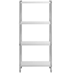 Royal Catering RCER-8040 ruostumattomasta teräksestä valmistettu hyllykkö 80 x 40 x 180 cm