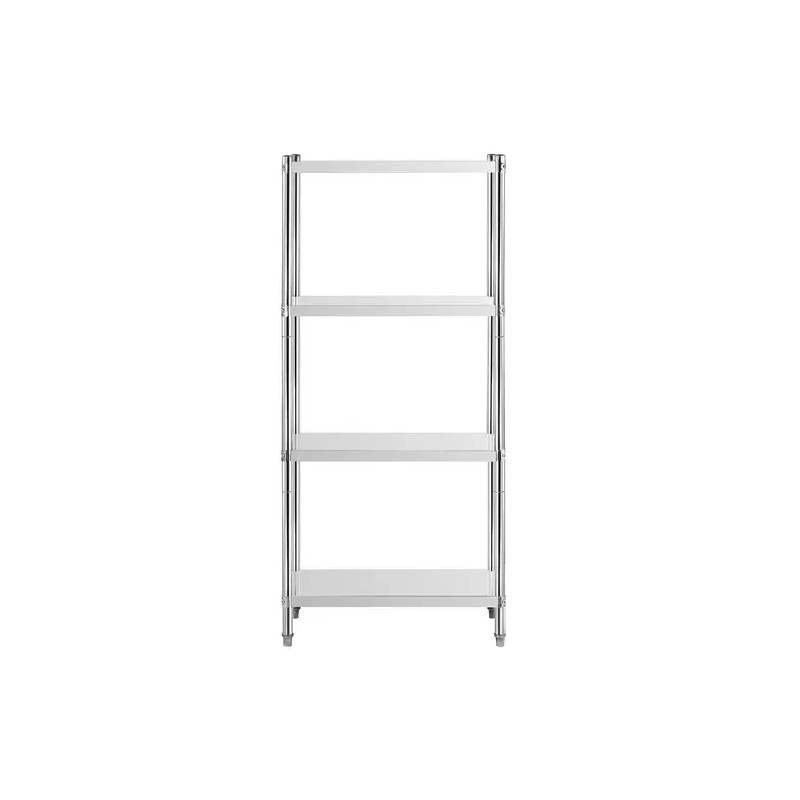 Royal Catering RCER-8040 ruostumattomasta teräksestä valmistettu hyllykkö 80 x 40 x 180 cm