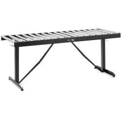 MSW Rullapöytä 200 kg 178 x 67 cm 17 rullaa korkeussäädettävä
