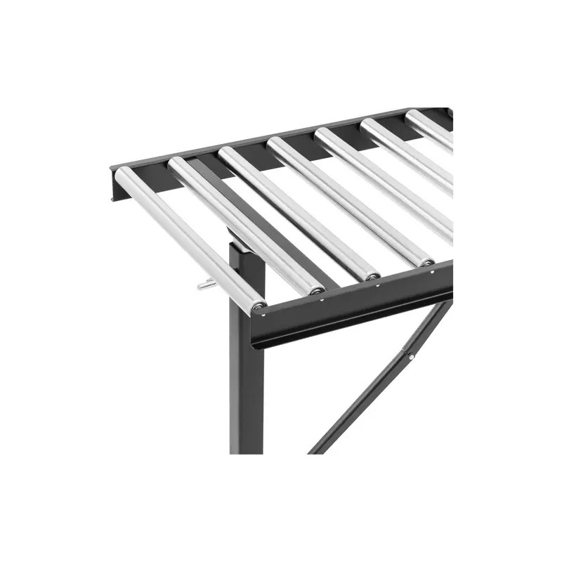 MSW Rullapöytä 200 kg 178 x 67 cm 17 rullaa korkeussäädettävä