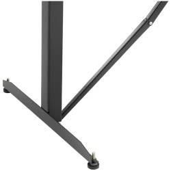 MSW Rullapöytä 200 kg 178 x 67 cm 17 rullaa korkeussäädettävä