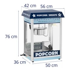 Royal Catering RCPS-BB1 Popcornkone 1500 W, sininen