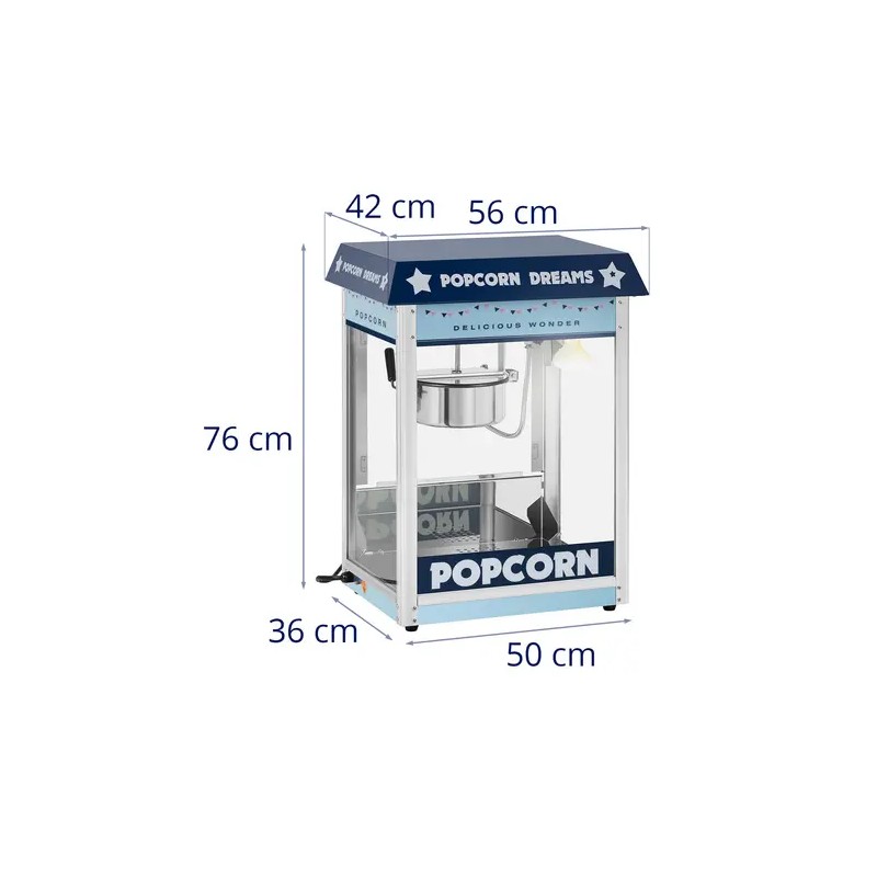 Royal Catering RCPS-BB1 Popcornkone 1500 W, sininen