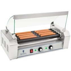 Royal Catering RCHG 5T Hot Dog grilli 5 Teflon rullaa 1000 W 9 kg