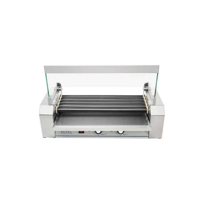 Royal Catering RCHG-5T Hot Dog -grilli, 5 Teflon-rullaa, 1000 W 9 kg
