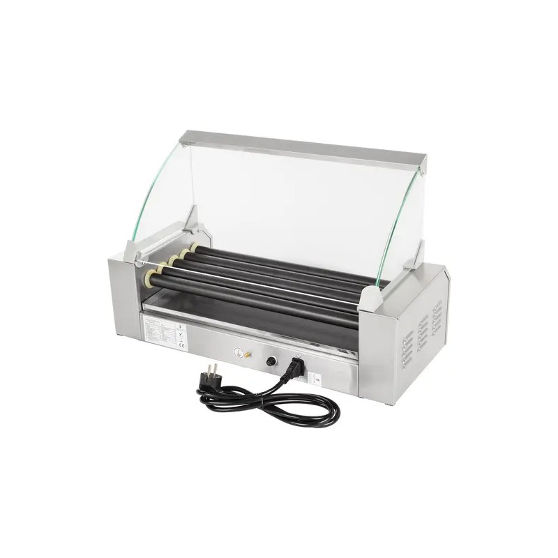 Royal Catering RCHG-5T Hot Dog -grilli, 5 Teflon-rullaa, 1000 W 9 kg