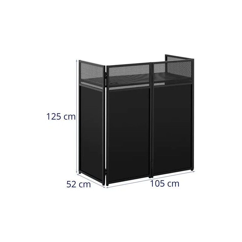 Singercon CON.DJB02 DJ-pöytä 100 x 49,5 cm, kantavuus 100 kg, kokoontaitettava