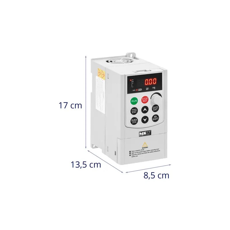 MSW VFD-taajuusmuunnin 2200 W 230 V 0,1–500 Hz LED-näytöllä