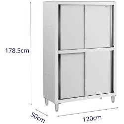 Royal Catering RCDC-120 astiakaappi ruostumaton teräs 1200 x 500 x 1800 mm