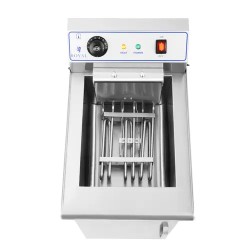 Royal Catering RCKF-16ESH sähköfriteerausallas 16 l 6000 W 400 V alakaapilla