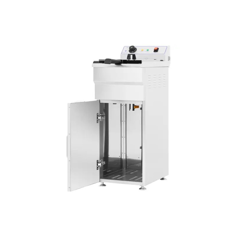 Royal Catering RCKF-16ESH sähköfriteerausallas 16 l 6000 W 400 V alakaapilla