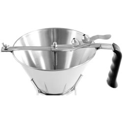 Royal Catering RC-OF04 täyttösuppilo 1,8 l ruostumaton teräs 3 kärkeä ja telineellä