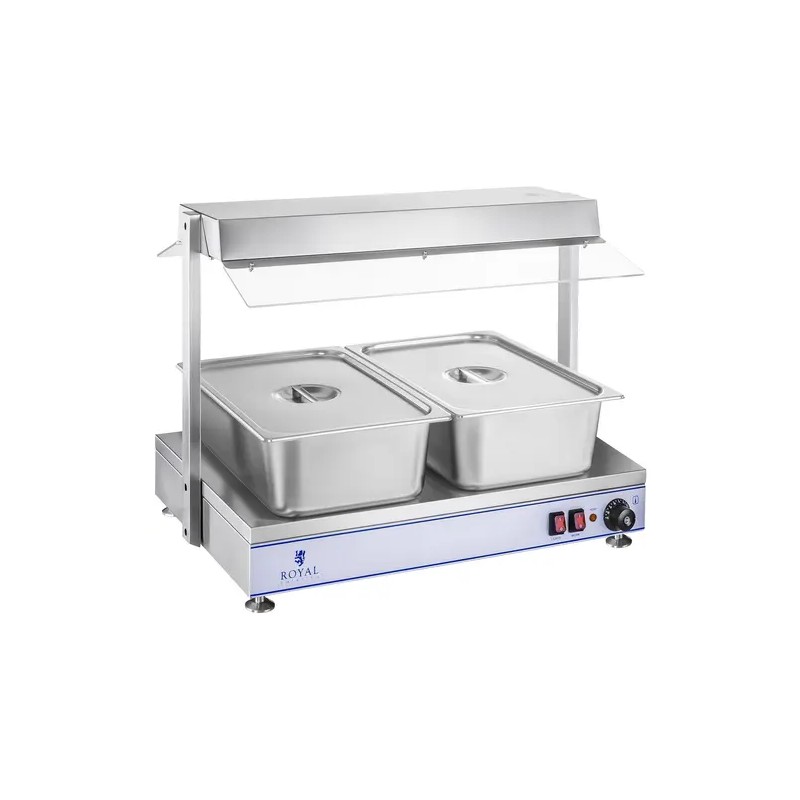 Royal Catering RCHP-70 lämpölevy 1100 W 2 halogenilampulla