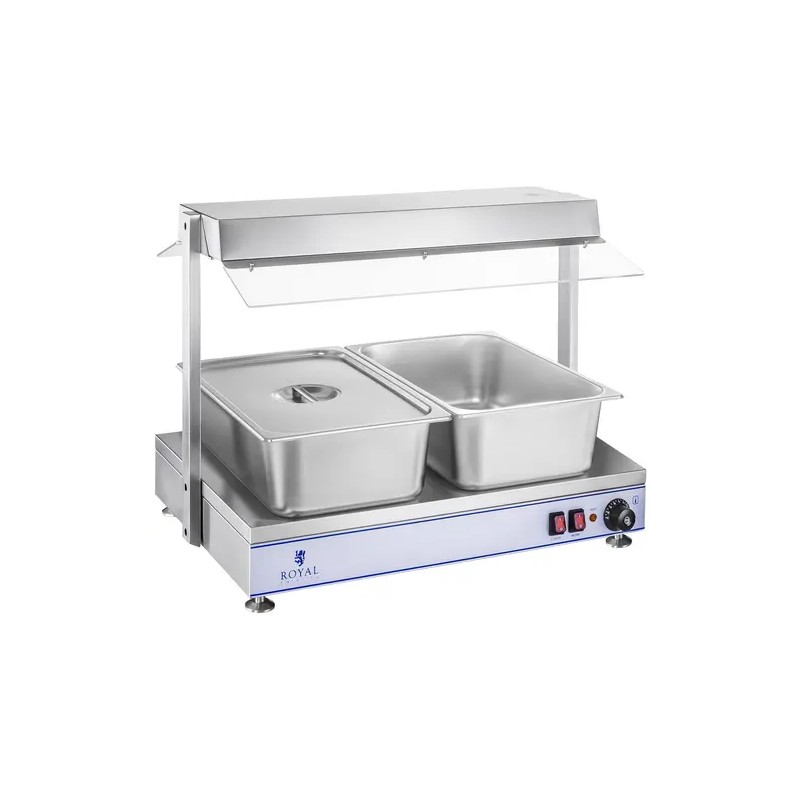 Royal Catering RCHP-70 lämpölevy 1100 W 2 halogenilampulla