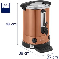 Vedenkeitin 13,5 l 2500 W oranssi