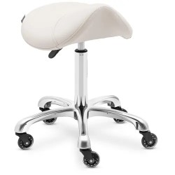 Ergonominen satulajakkara 57 75 cm 150 kg beige