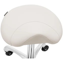 Ergonominen satulajakkara 57–75 cm 150 kg beige