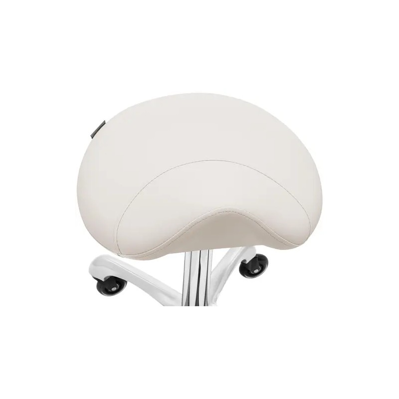 Ergonominen satulajakkara 57–75 cm 150 kg beige