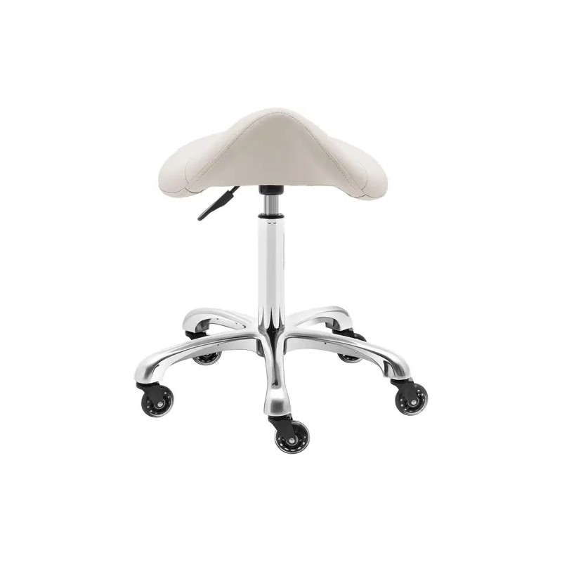 Ergonominen satulajakkara 57–75 cm 150 kg beige