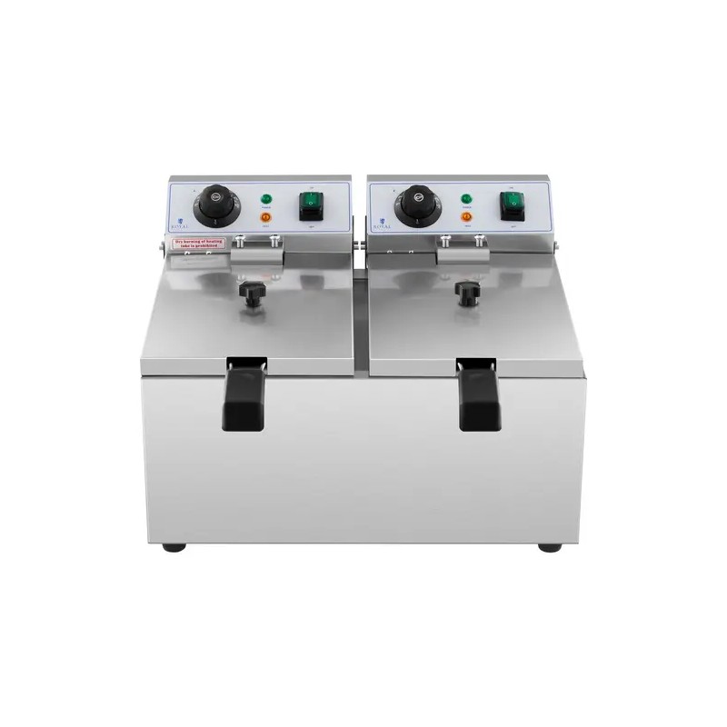 Royal Catering RCEF 08DB sähkökaksosfriteeraaja 2 x 8 l 6400 W