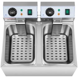 Royal Catering RCEF 08DB sähkökaksosfriteeraaja 2 x 8 l 6400 W