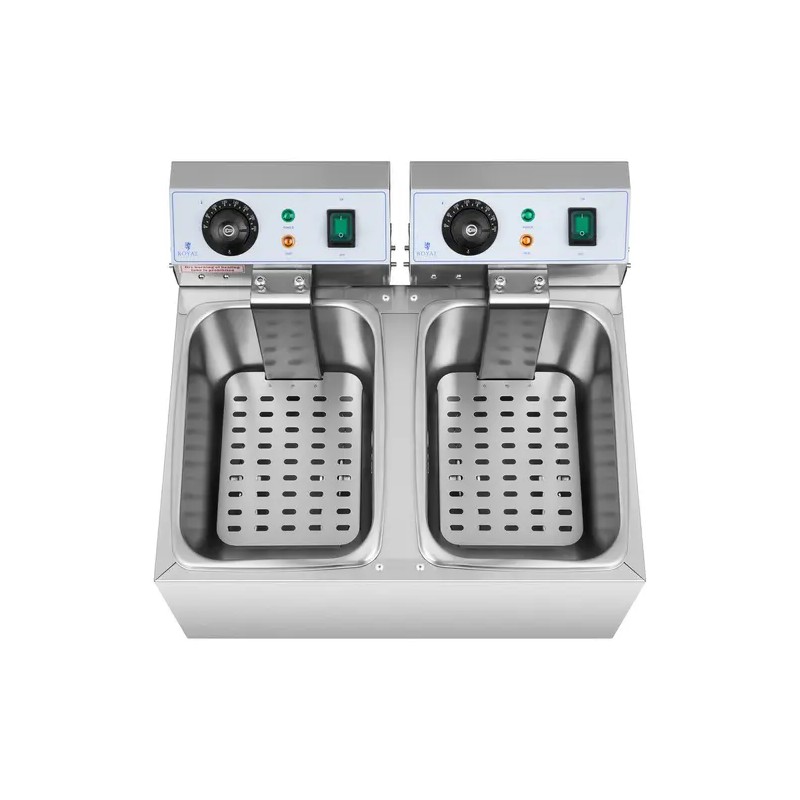 Royal Catering RCEF 08DB sähkökaksosfriteeraaja 2 x 8 l 6400 W