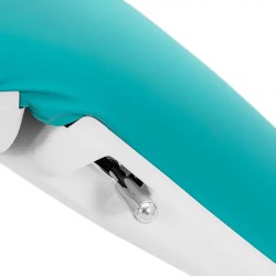 Sähköinen kosmetiikkapöytä Tivoli Blue, 3 moottoria, 195 x 57 cm, korkeus 60-85 cm, sininen