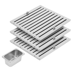 Royal Catering liesituuletin 160 cm, 1500 m³/h, ruostumaton teräs, LED-valaistus