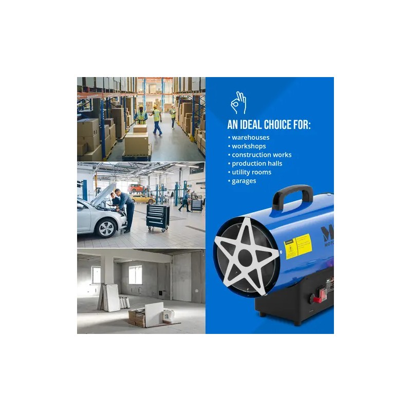 MSW Kaasulämmitin 15000 W 160 m² manuaalinen sytytys