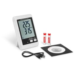 SBS DL 123L Lämpötilan ja ilmankosteuden datalogger LCD näytöllä