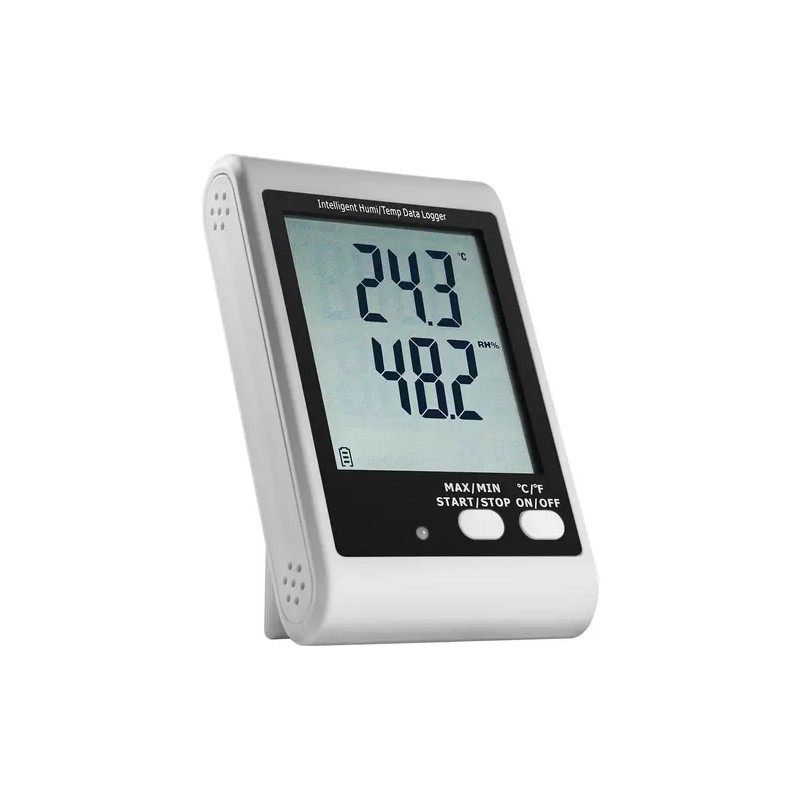 SBS-DL-123L Lämpötilan ja ilmankosteuden datalogger LCD-näytöllä