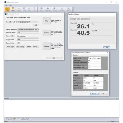 SBS-DL-123L Lämpötilan ja ilmankosteuden datalogger LCD-näytöllä