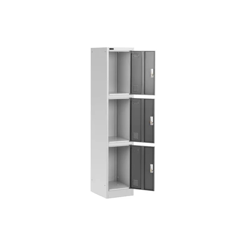 Fromm & Starck STAR_MCAB_05 Metallikaappi 3 lokeroa harmaa