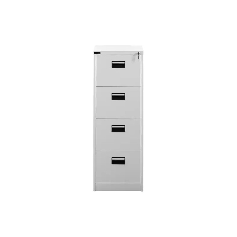 Hängeregisterkaappi 132 cm, 4 laatikkoa, lukittava, harmaa